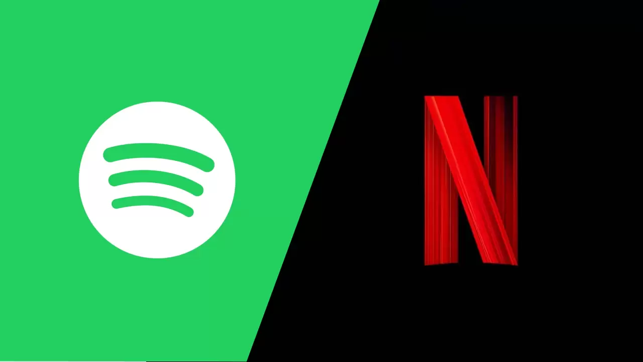 Netflix and Spotify logos